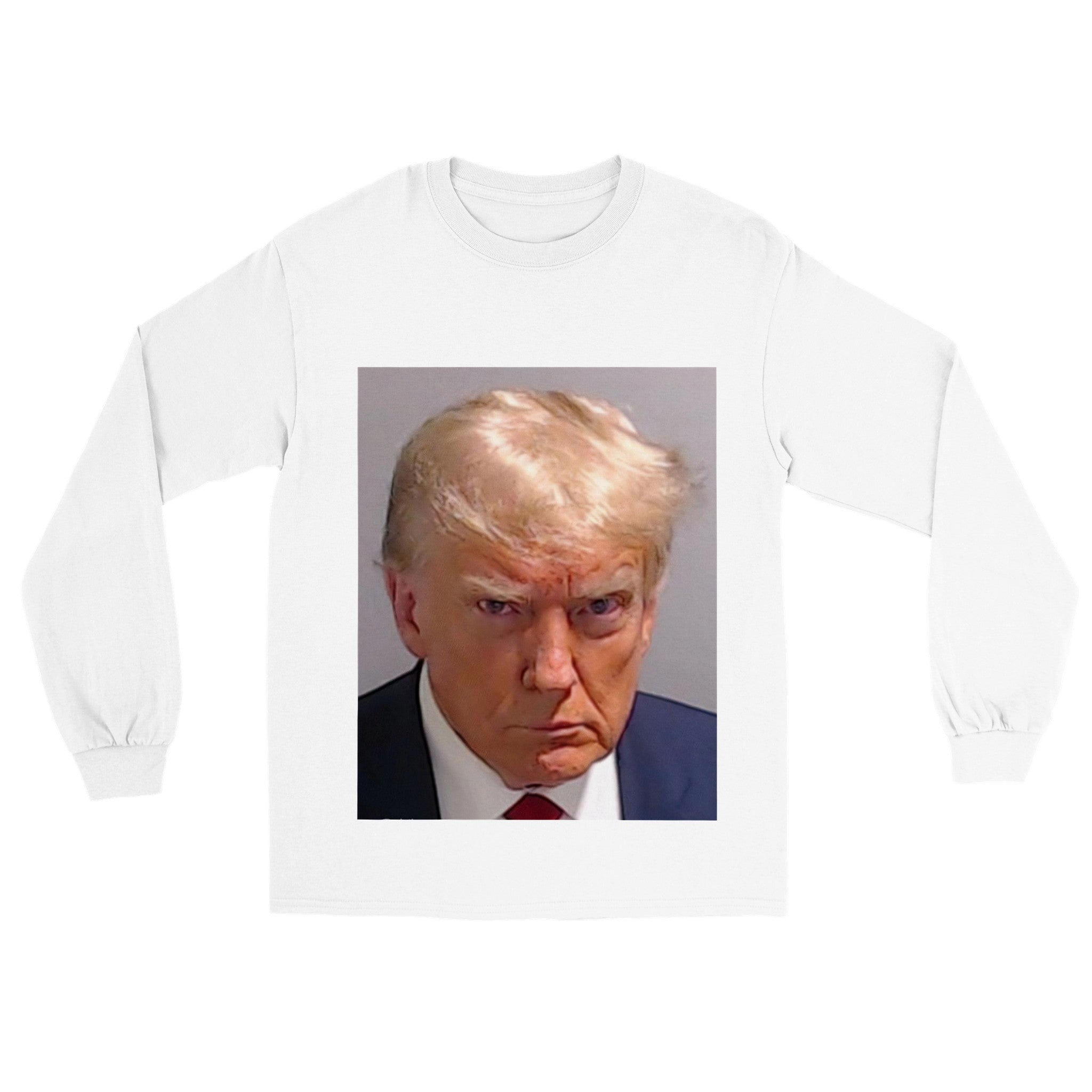 Donald Trump Mugshot Longsleeved T-Shirt